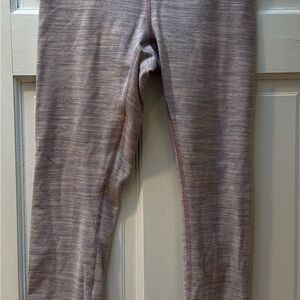Lululemon striped  leggings. Small imperfection on left leg